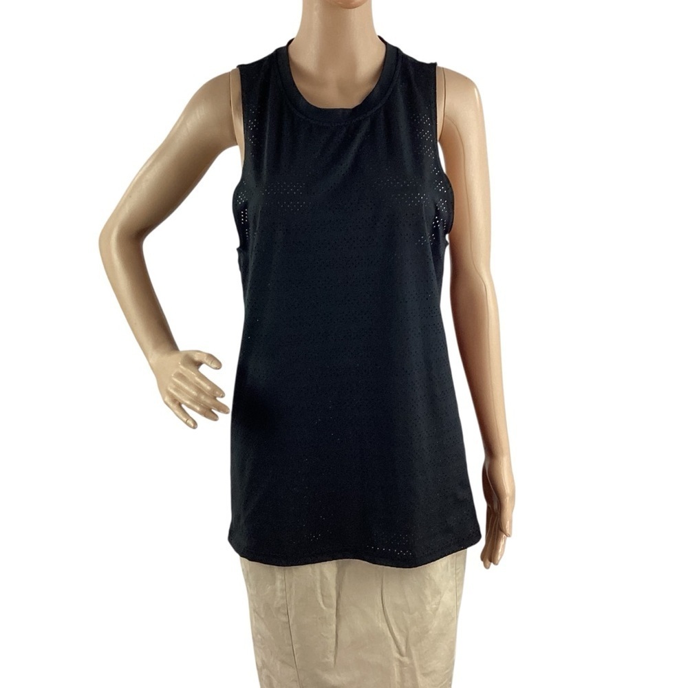 ZYIA Active Chill Perforated Tank Top Black Size M